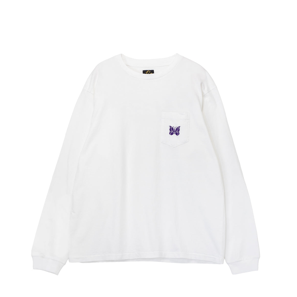 Needles L/S POCKET TEE, White
