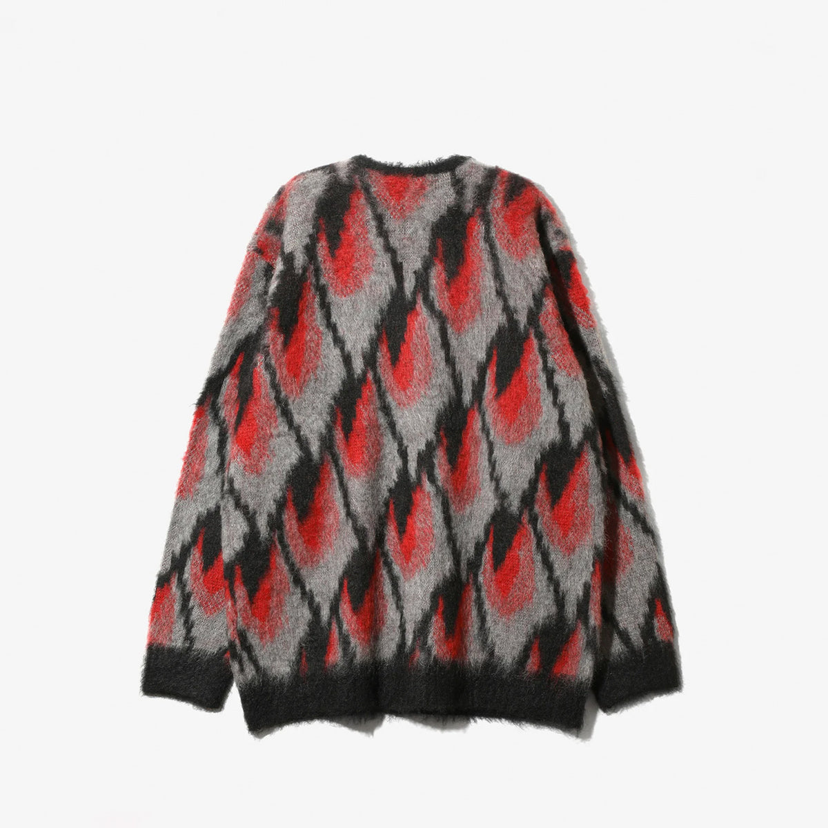 Needles MOHAIR CARDIGAN, Black/Red