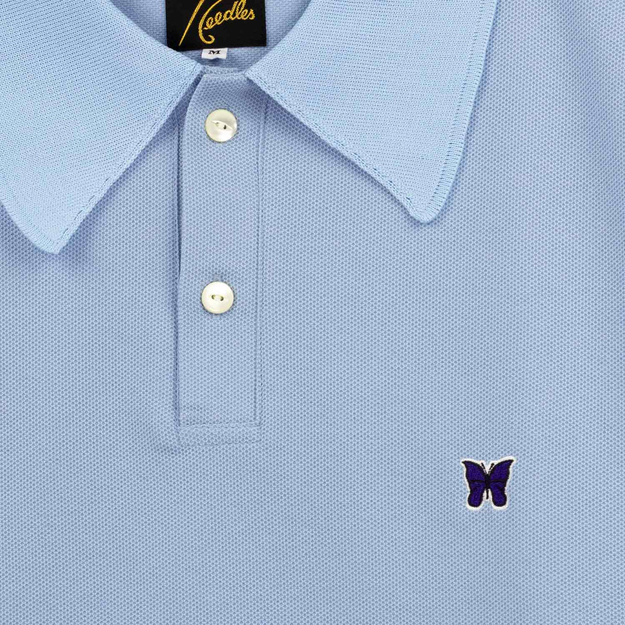 Needles S/S POLO SHIRT, Sax