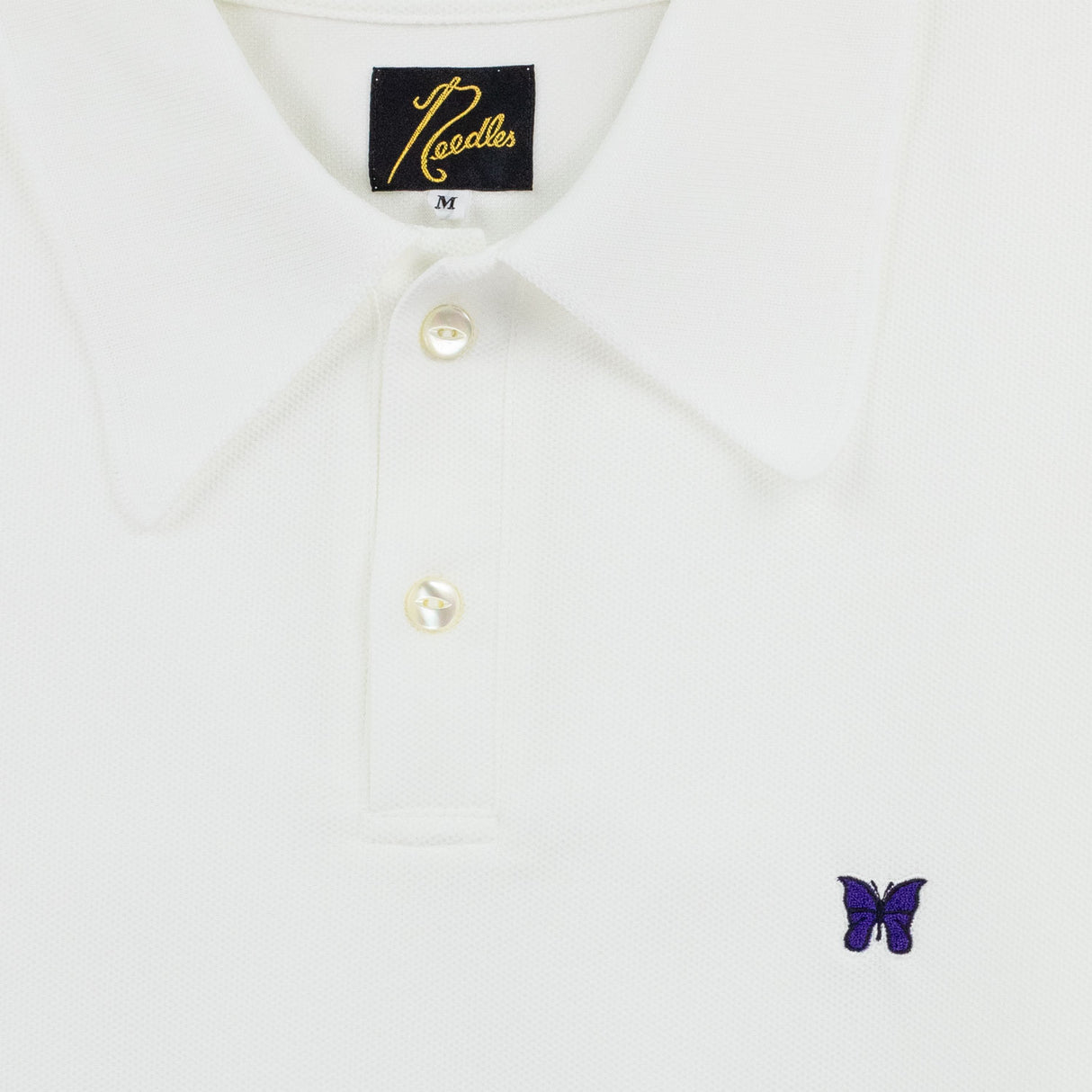 Needles S/S POLO SHIRT, White