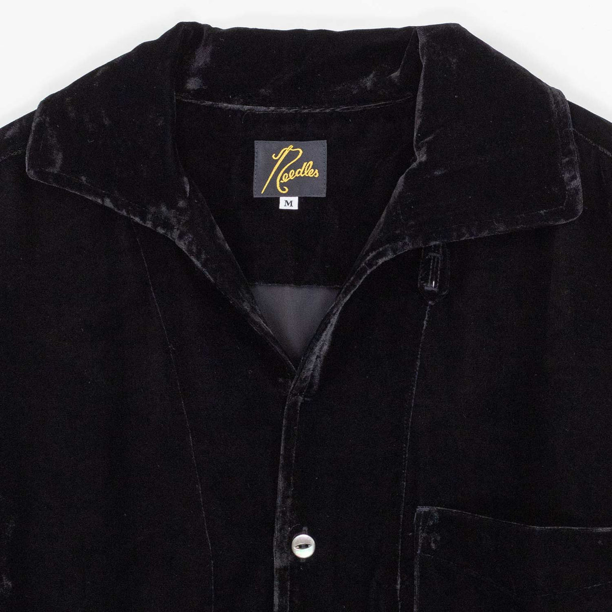 Needles ITALIAN COLLAR S/S SHIRT, Black