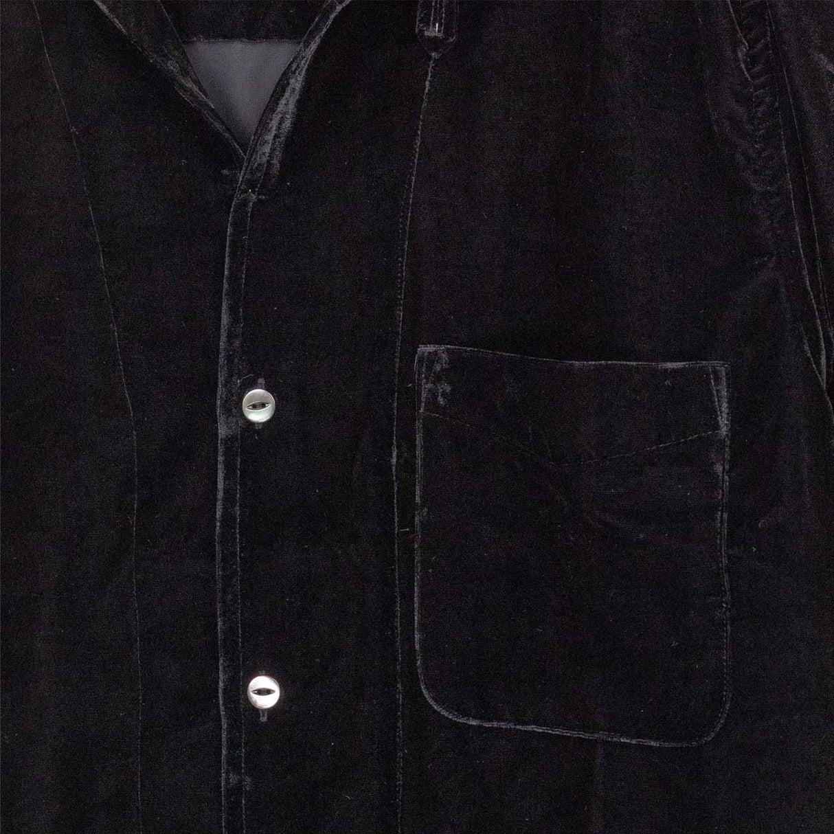 Needles ITALIAN COLLAR S/S SHIRT, Black