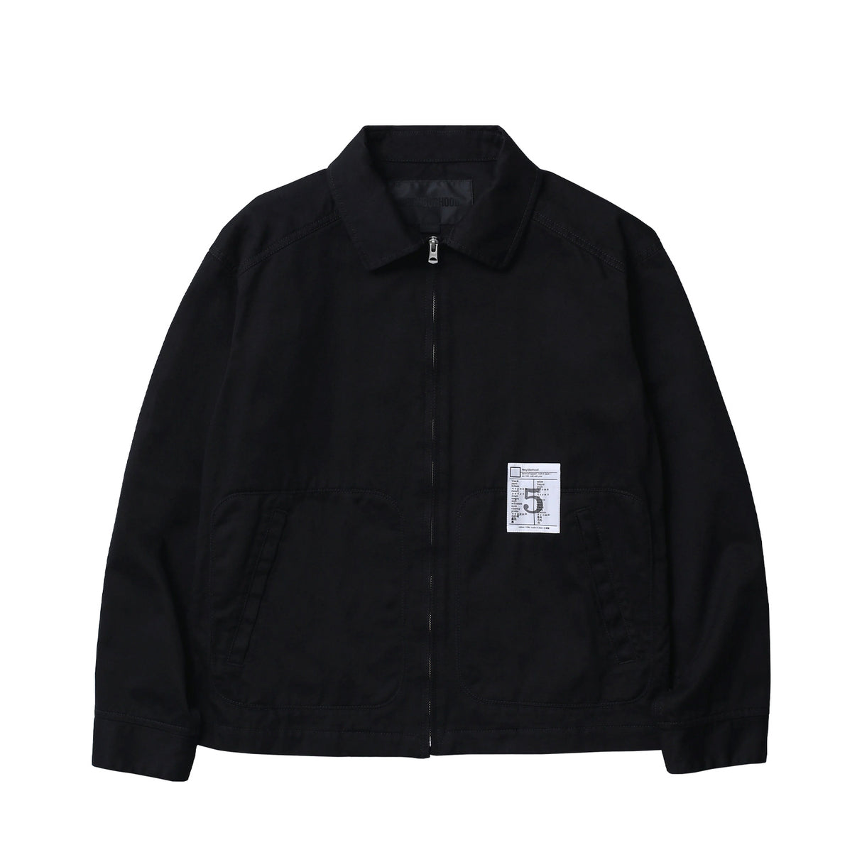 Neighborhood BW . ZIP WORK JACKET, Black