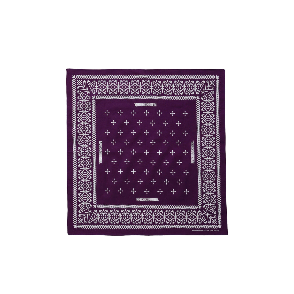 Neighborhood CROSS PATTERN BANDANA, Purple