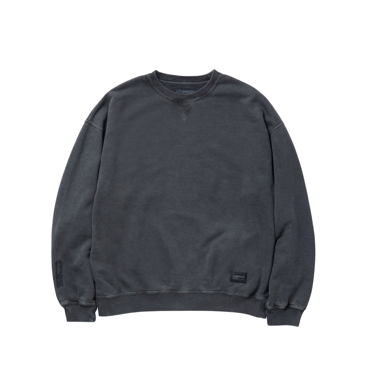 Neighborhood PIGMENT DYED SWEAT SHIRT LS, Black