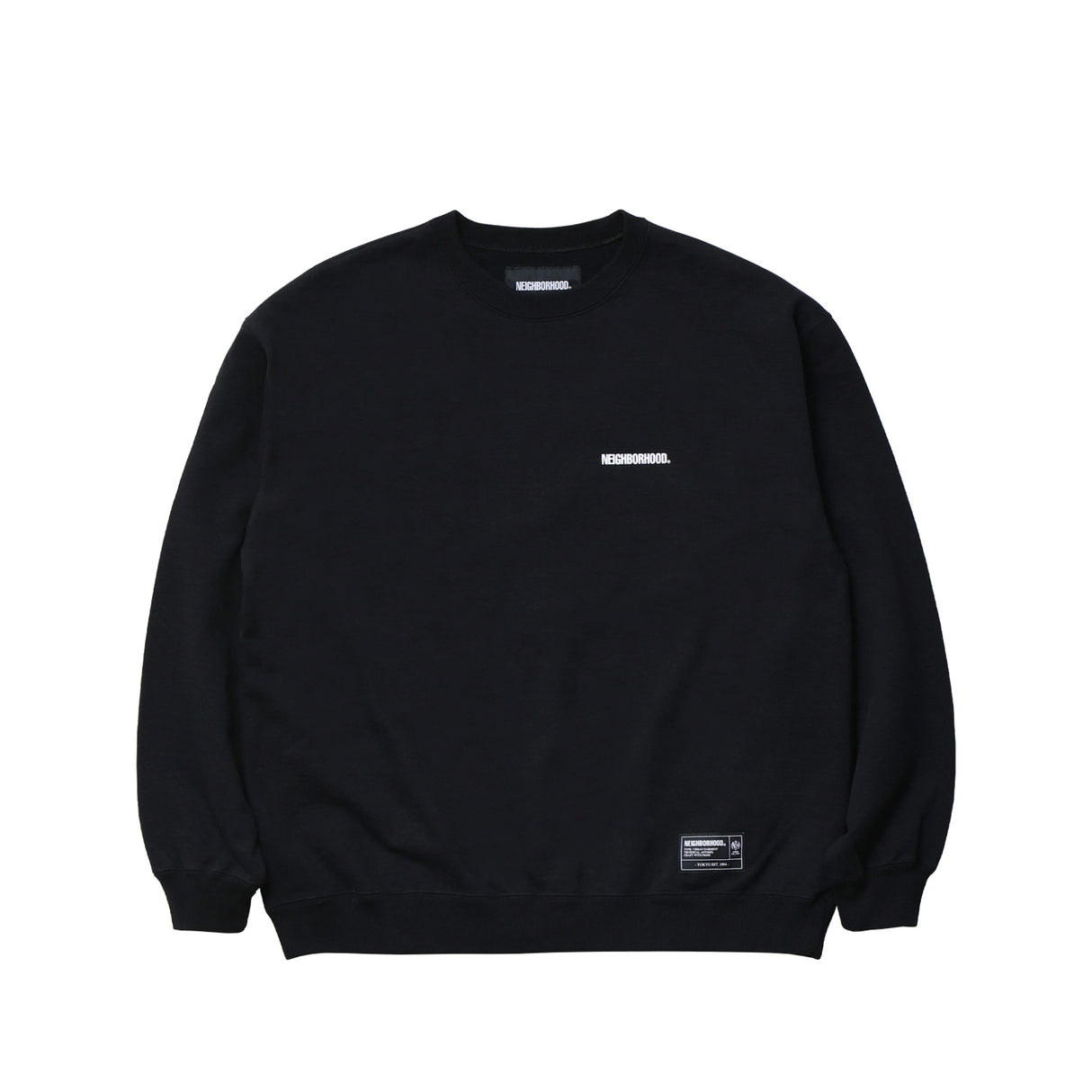 Neighborhood STAPLE SWEAT SHIRT LS, Black