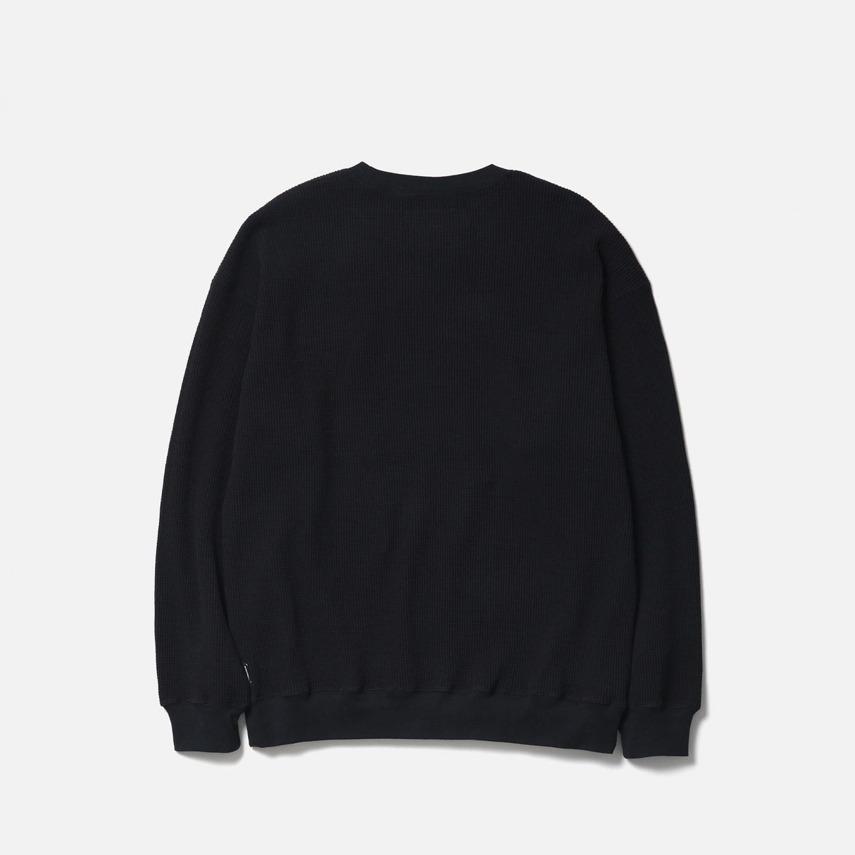 Neighborhood WAFFLE FABRIC CREWNECK LS-1, Black