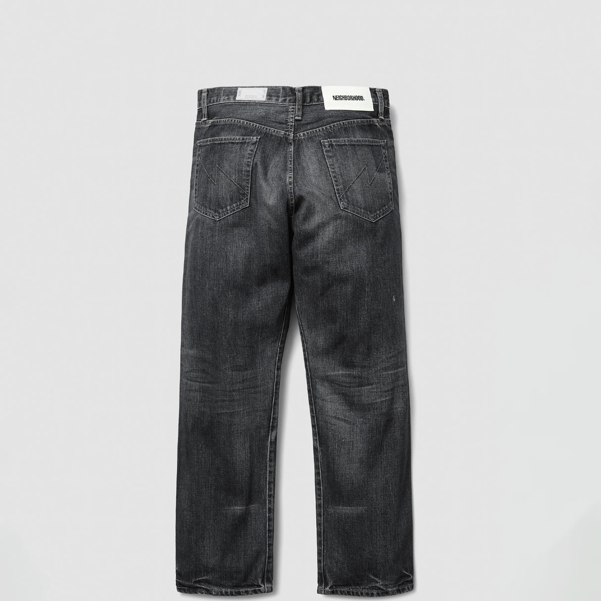 Neighborhood WASHED DENIM DP BASIC PANT, Black