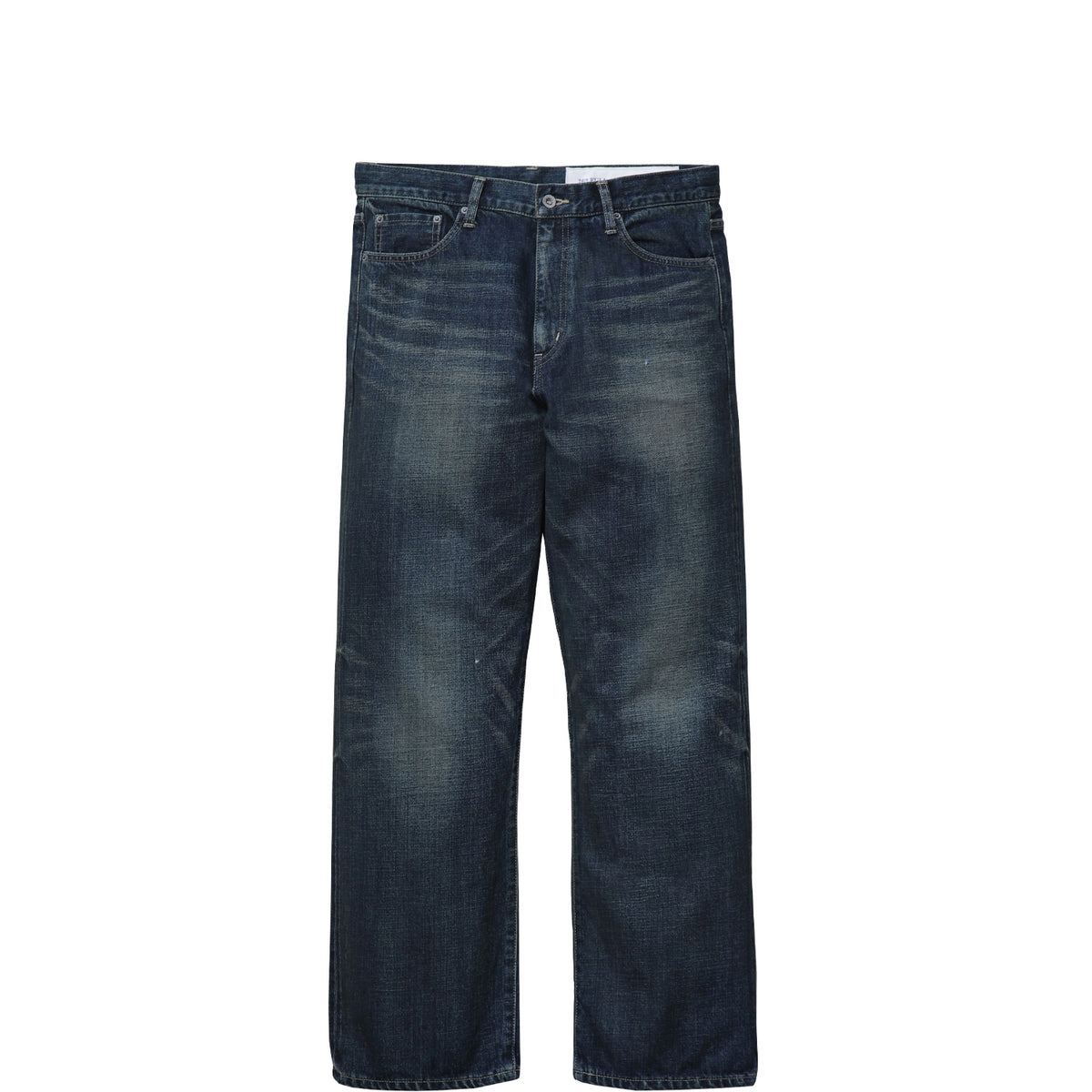 Neighborhood WASHED DENIM FULL CUT PANTS, Indigo