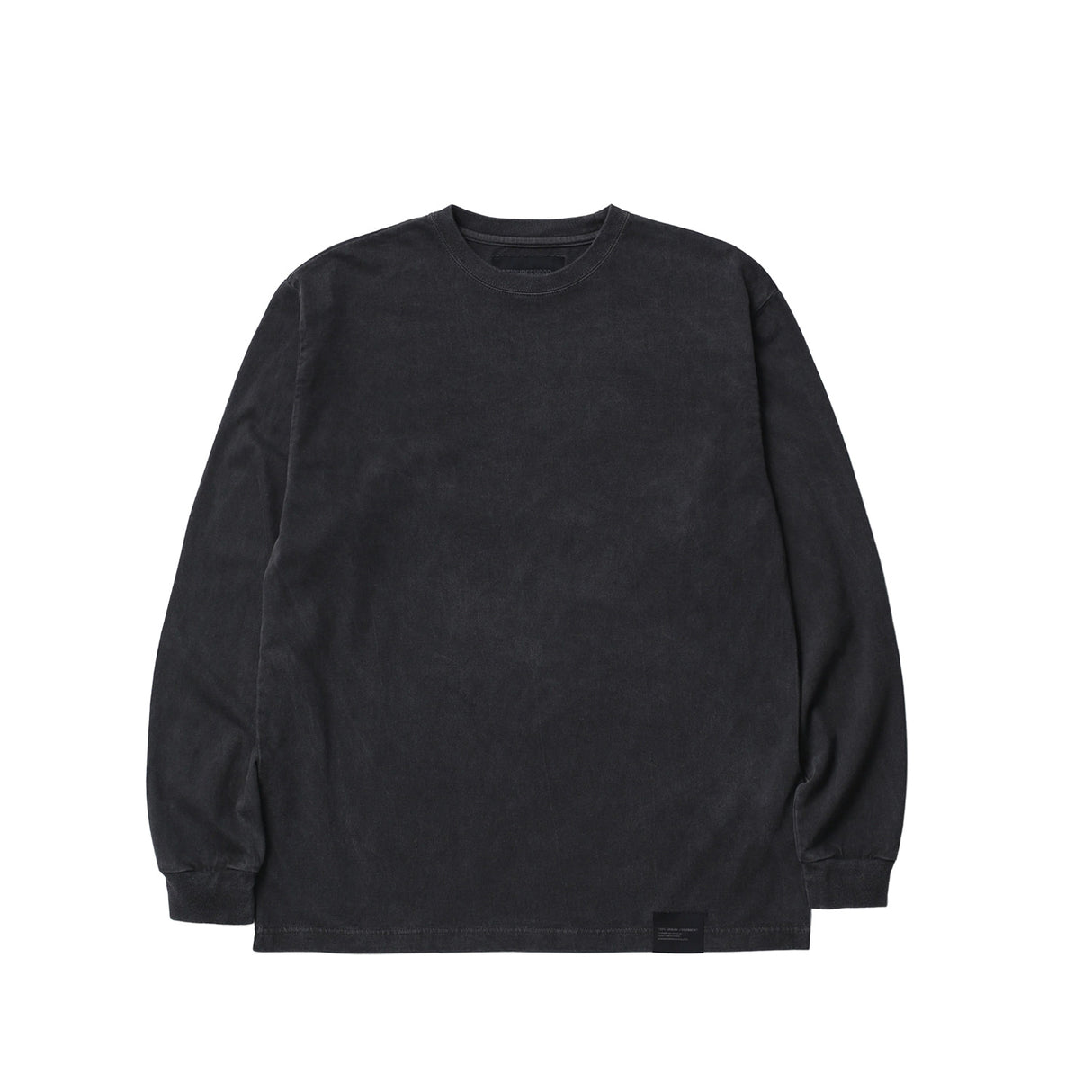 Neighborhood PIGMENT DYED CREWNECK LS, Black