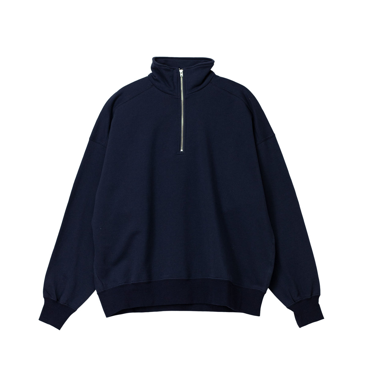 navy sweatshirt on a white background