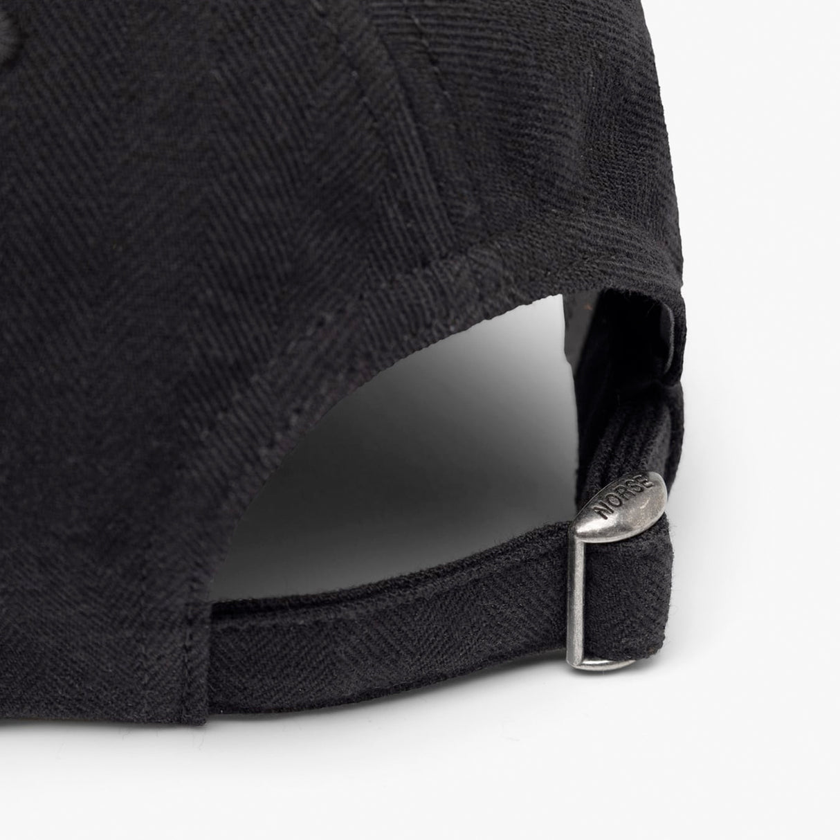 Norse Projects COTTON WOOL 6-PANEL CAP, Black