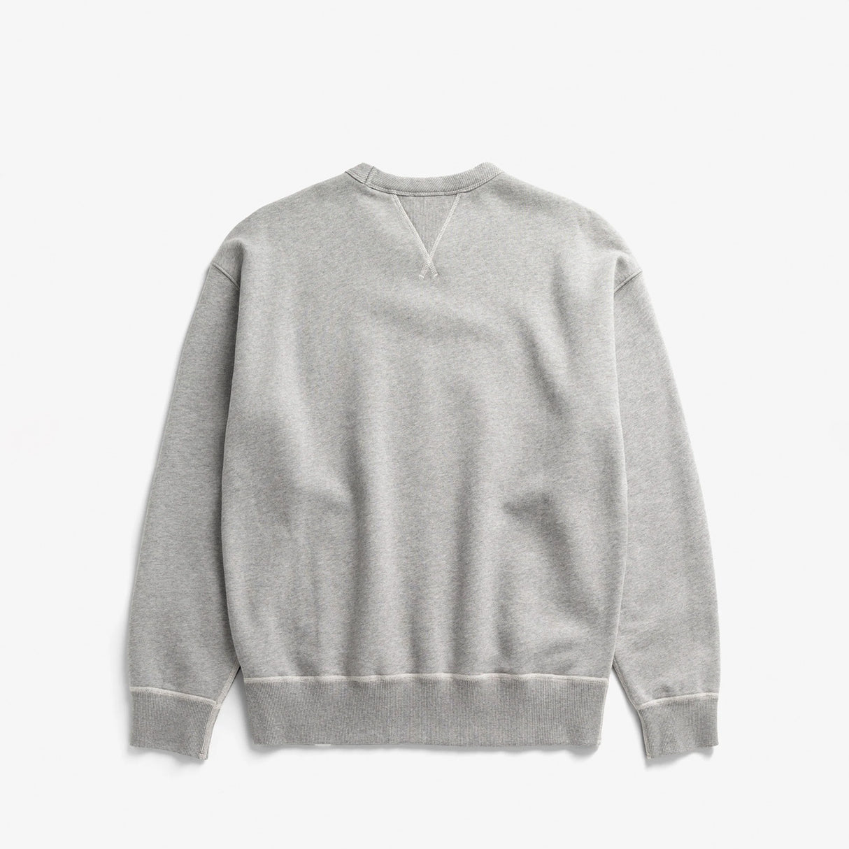 Norse Projects GILJA BRUSHED DIAGONAL COTTON SWEATSHIRT, Grey Melange