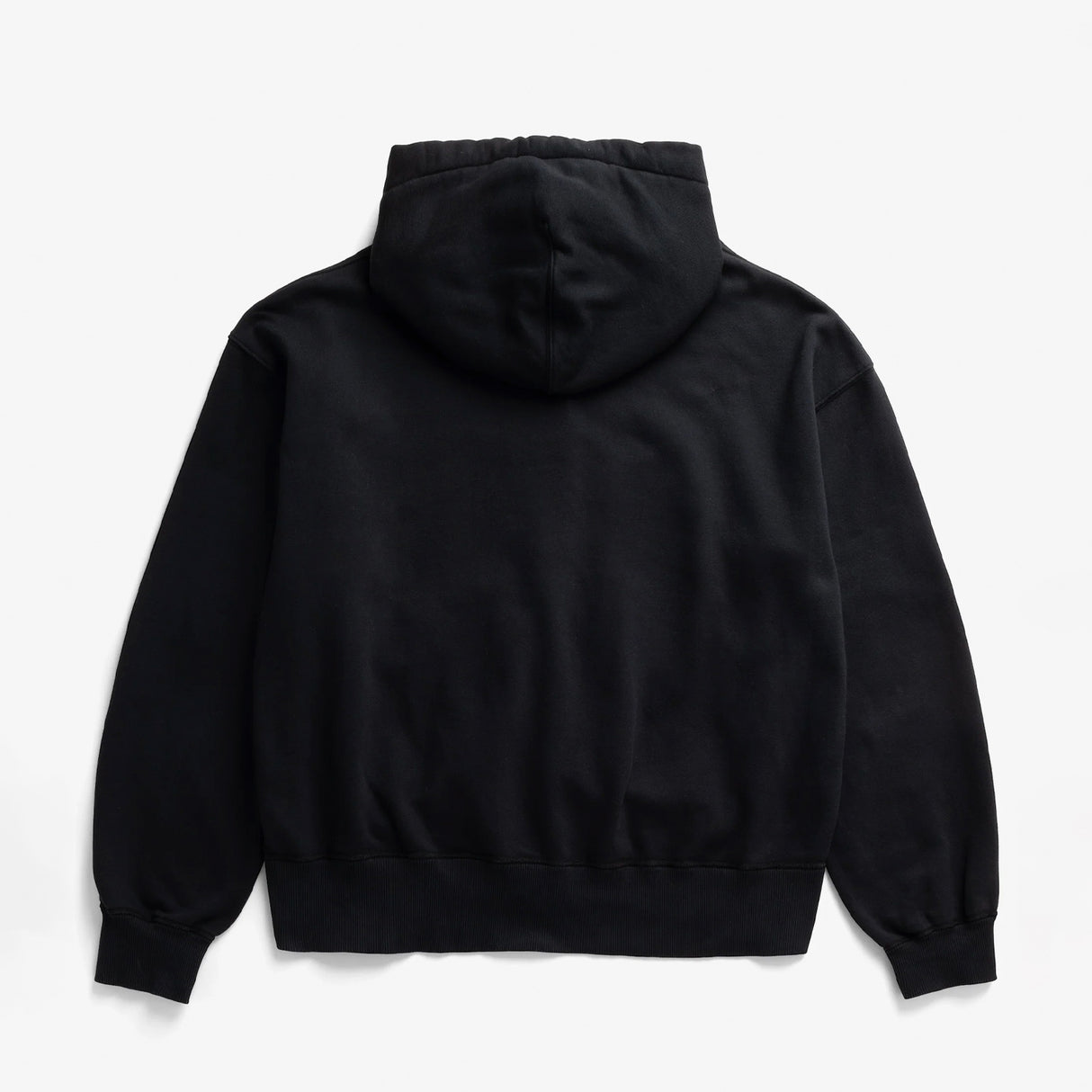 Norse Projects KELDUR DIAGONAL COTTON ZIP HOODIE, Black