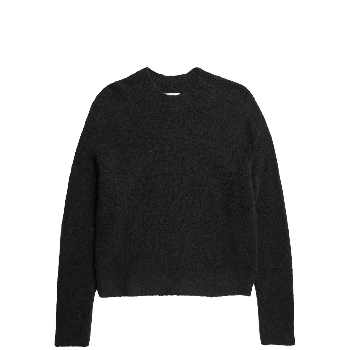Norse Projects RASMUS MOCK NECK RELAXED BRUSHED, Black