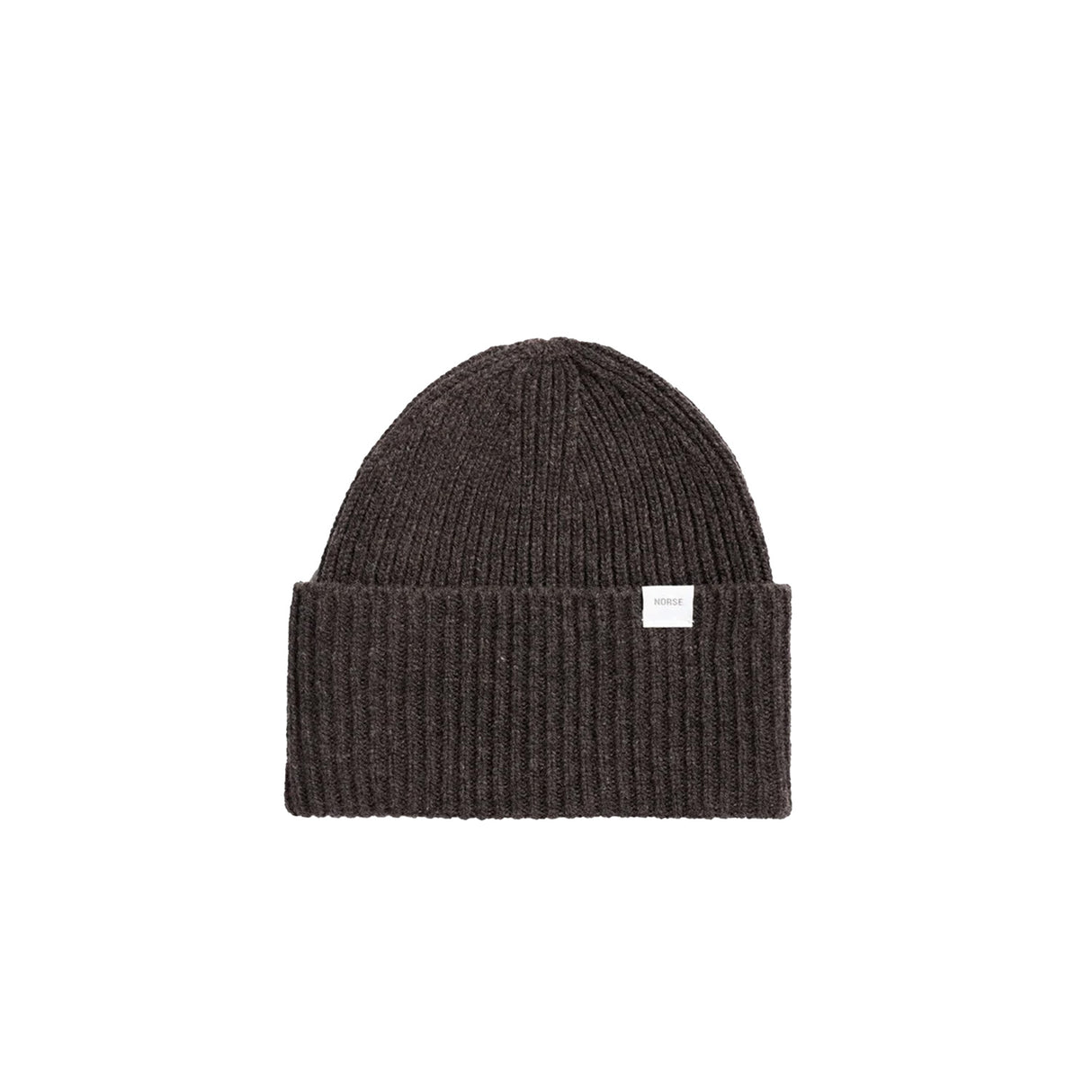 Norse Projects STANDARD MERINO LAMBSWOOL BEANIE, Heathland Brown
