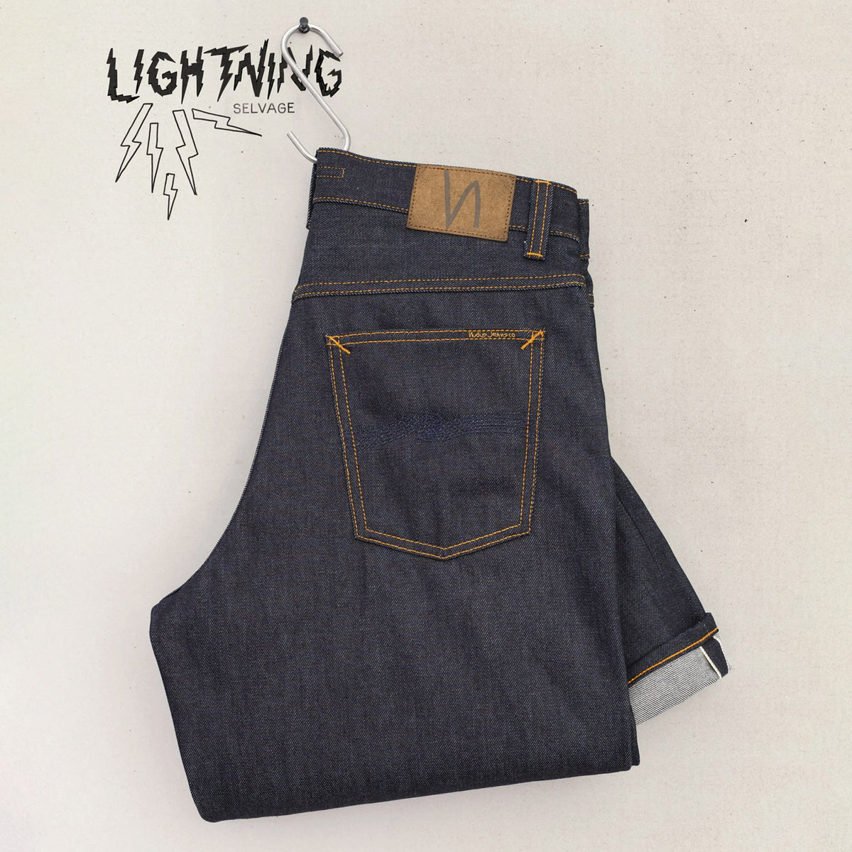 Nudie Jeans LOUD LARRY, Dry Lightning Selvage