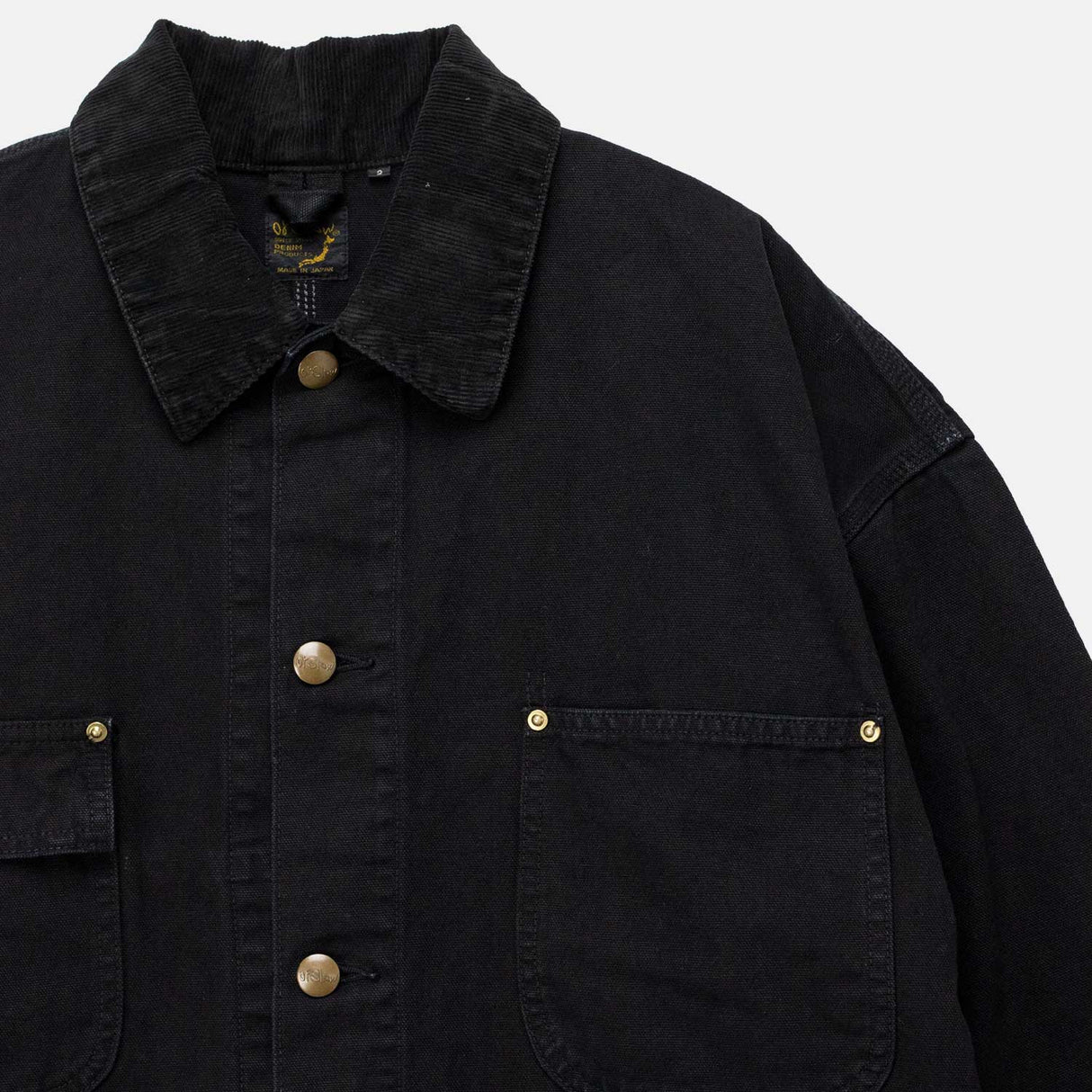 orSlow RELAX FIT OXFORD COVERALL, Black