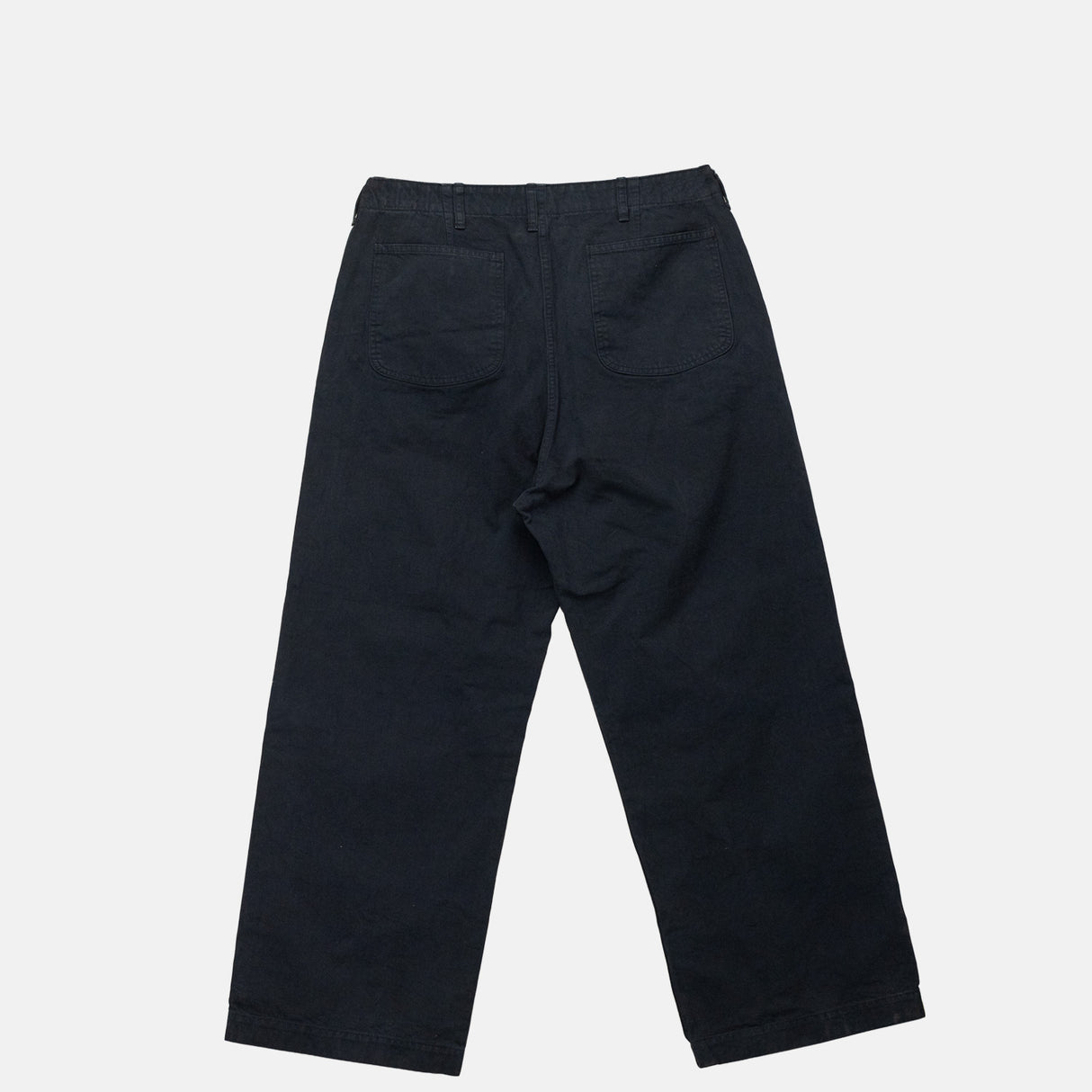 USMC HERRINGBONE WIDE FIT UTILITY TROUSERS, Black