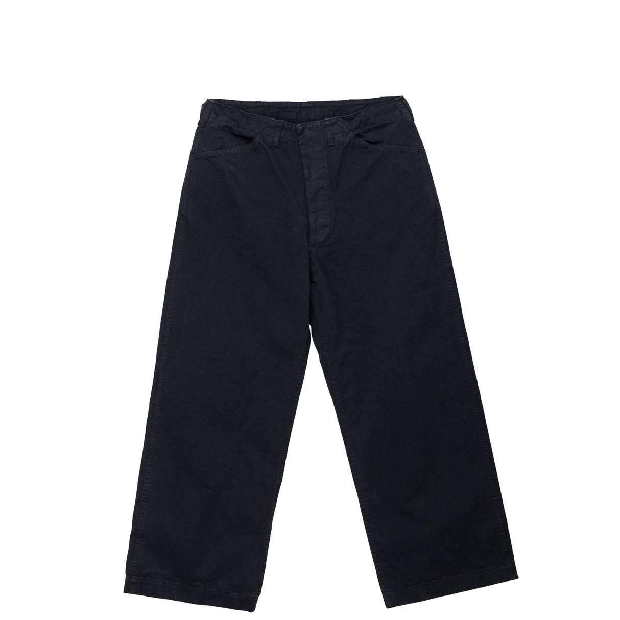 USMC HERRINGBONE WIDE FIT UTILITY TROUSERS, Black