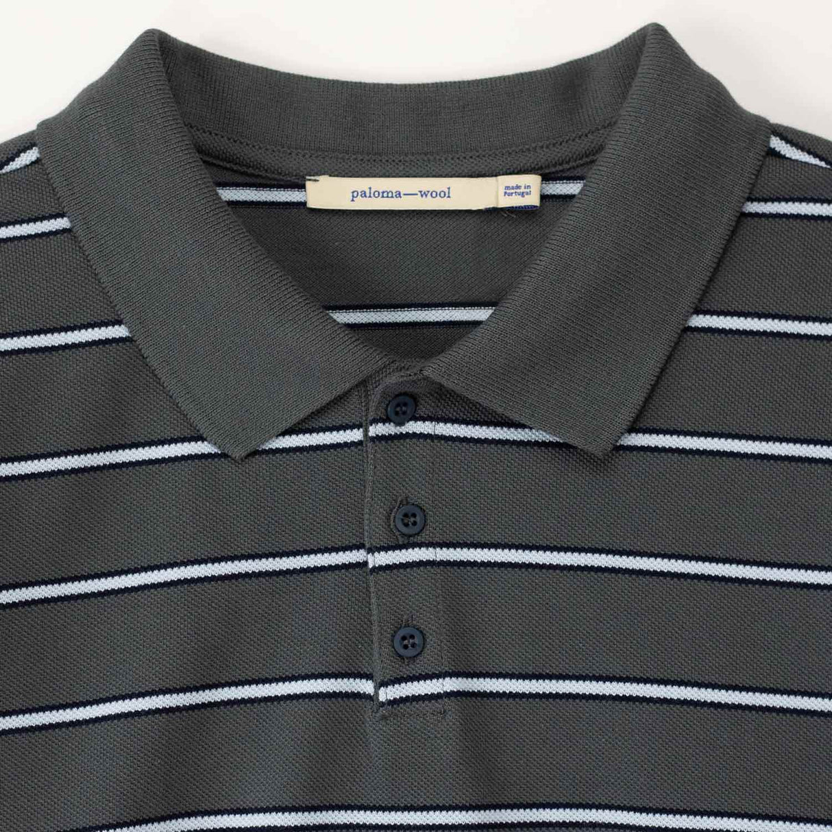 Paloma Wool COTY LS POLO SHIRT, Grey