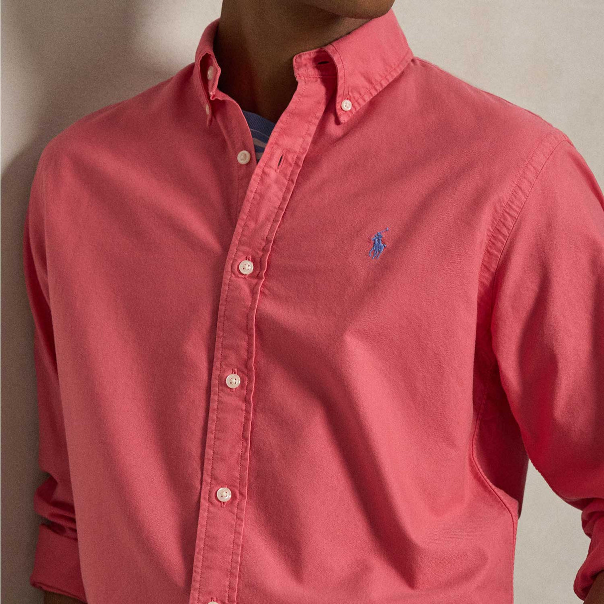 Polo Ralph Lauren LONGSLEEVE SPORT SHIRT, Pale Red