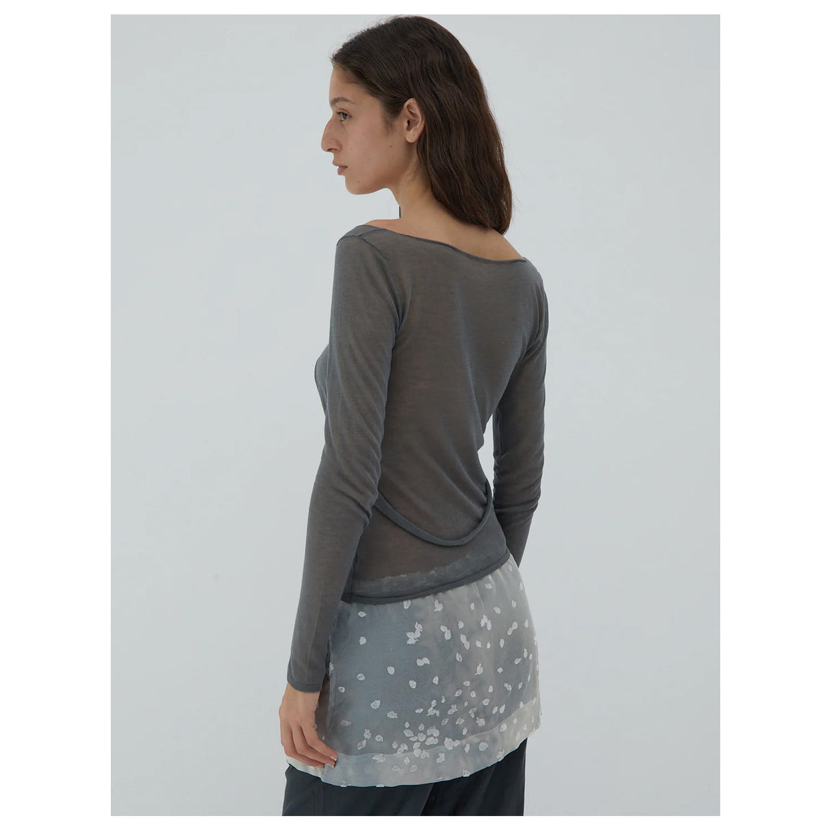 Paloma Wool CLYO LONG-SLEEVE TOP, Grey