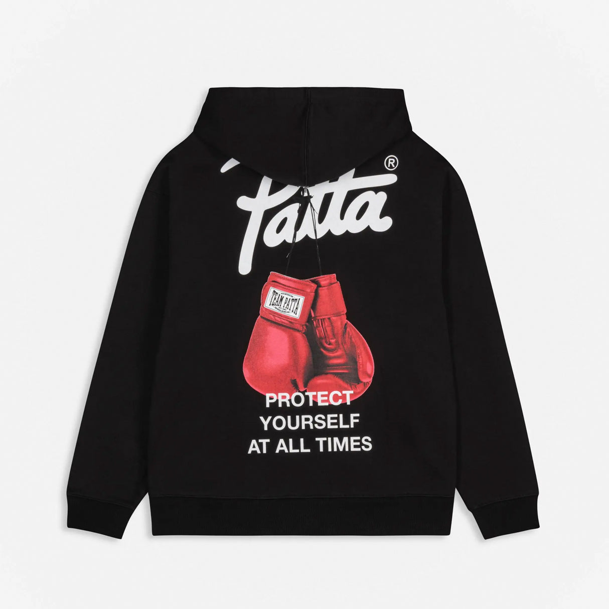 Patta PROTECT YOURSELF HOODED SWEATER, Black