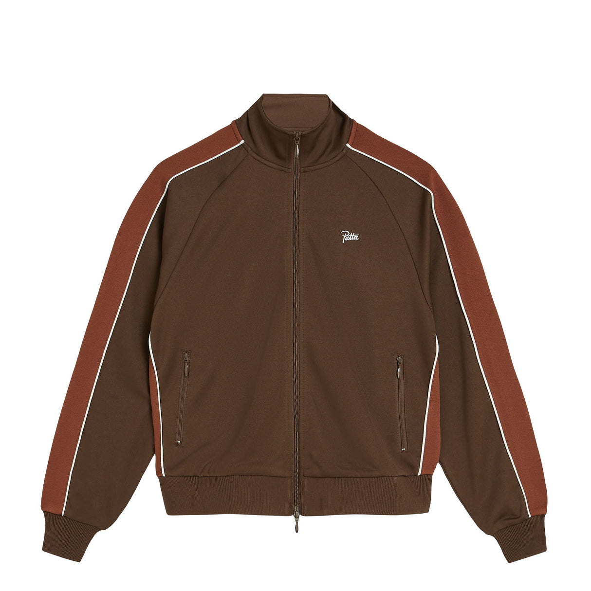 Patta TRICOT TRACK JACKET, Chestnut
