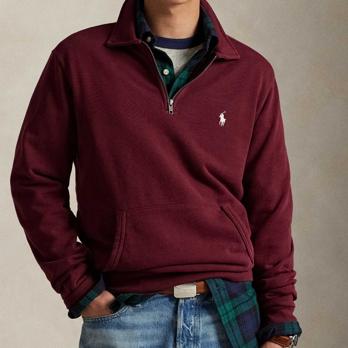 POLO Ralph Lauren QUARTER-ZIP SWEATSHIRT, Wine