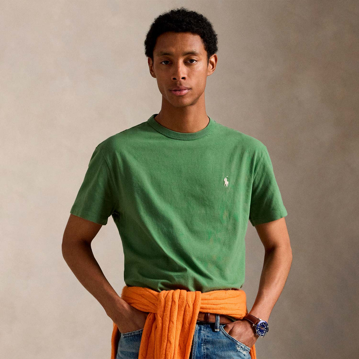 POLO Ralph Lauren CLASSIC FIT CREWNECK T-SHIRT, Fatigue