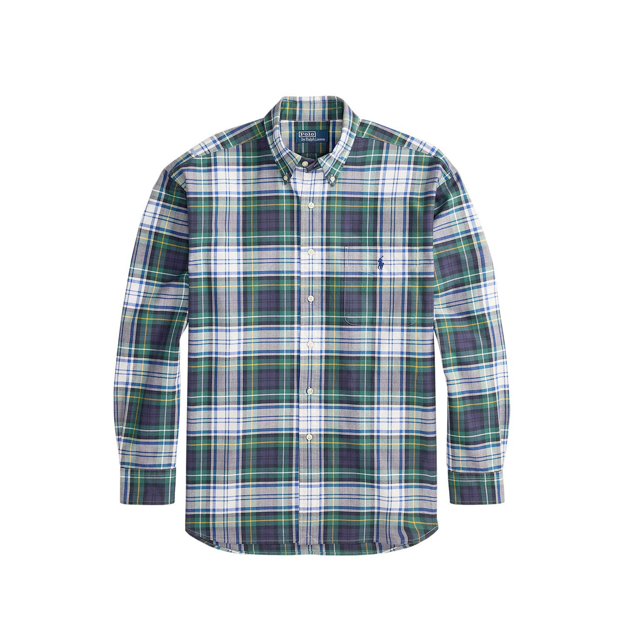 Polo Ralph Lauren LONGSLEEVE SPORT SHIRT, White/Green Multi