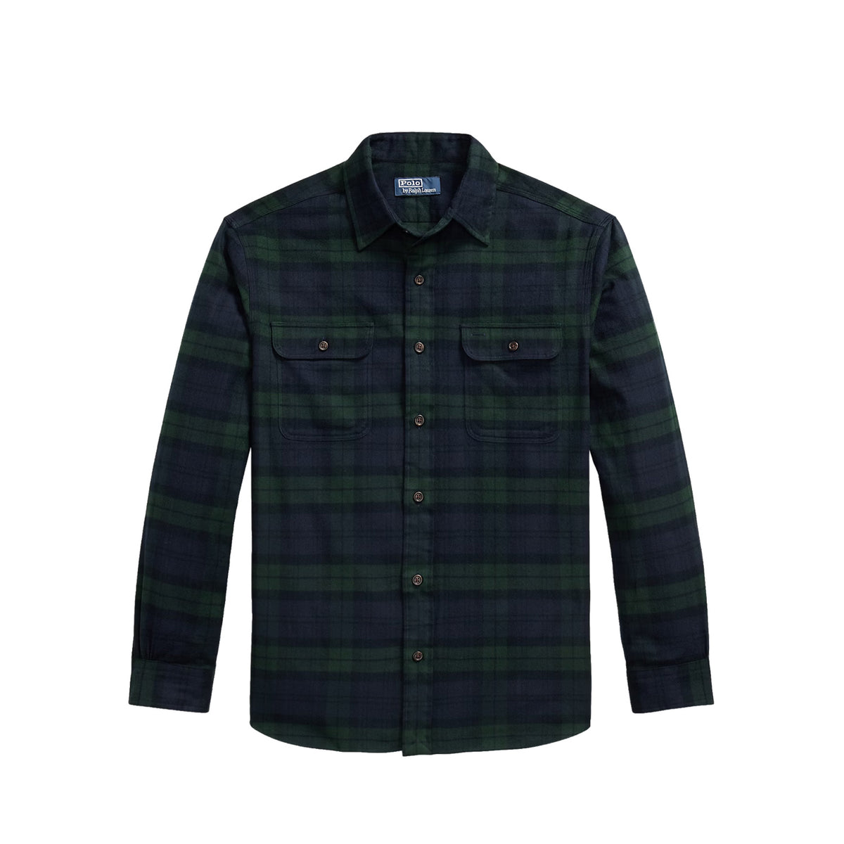 Polo Ralph Lauren SHAGGY FLANNEL SHIRT, Navy/Forest Multi