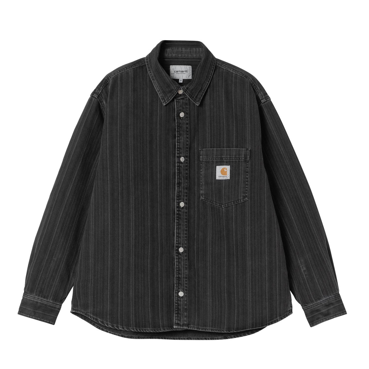 Carhartt WIP RYLAN SHIRT JACKET, Rylan Stripe Black