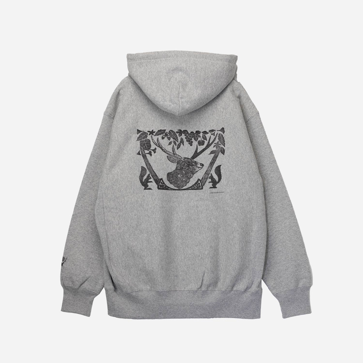 South2 West8 X F. KITAMURA SWEATSHIRT PARKA, Grey