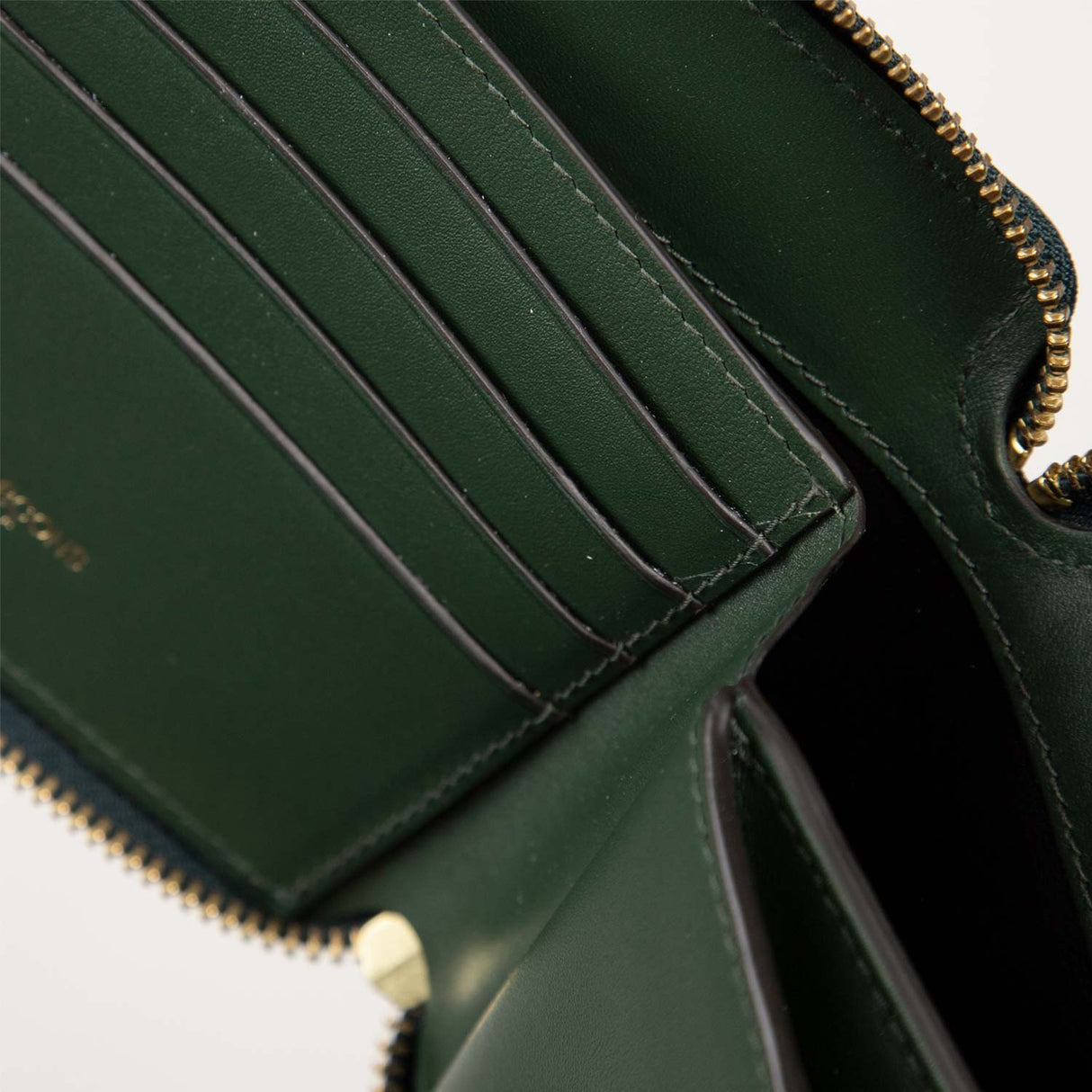 Comme des Garçons WALLET SA2100 CLASSIC LINE, Bottle Green - Image 2