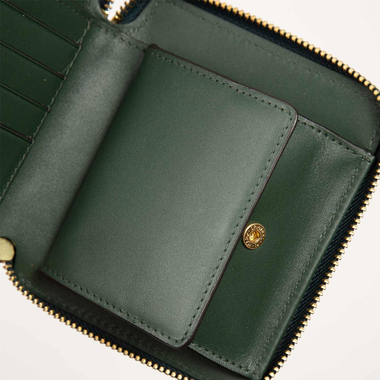 Comme des Garçons WALLET SA2100 CLASSIC LINE, Bottle Green - Image 3
