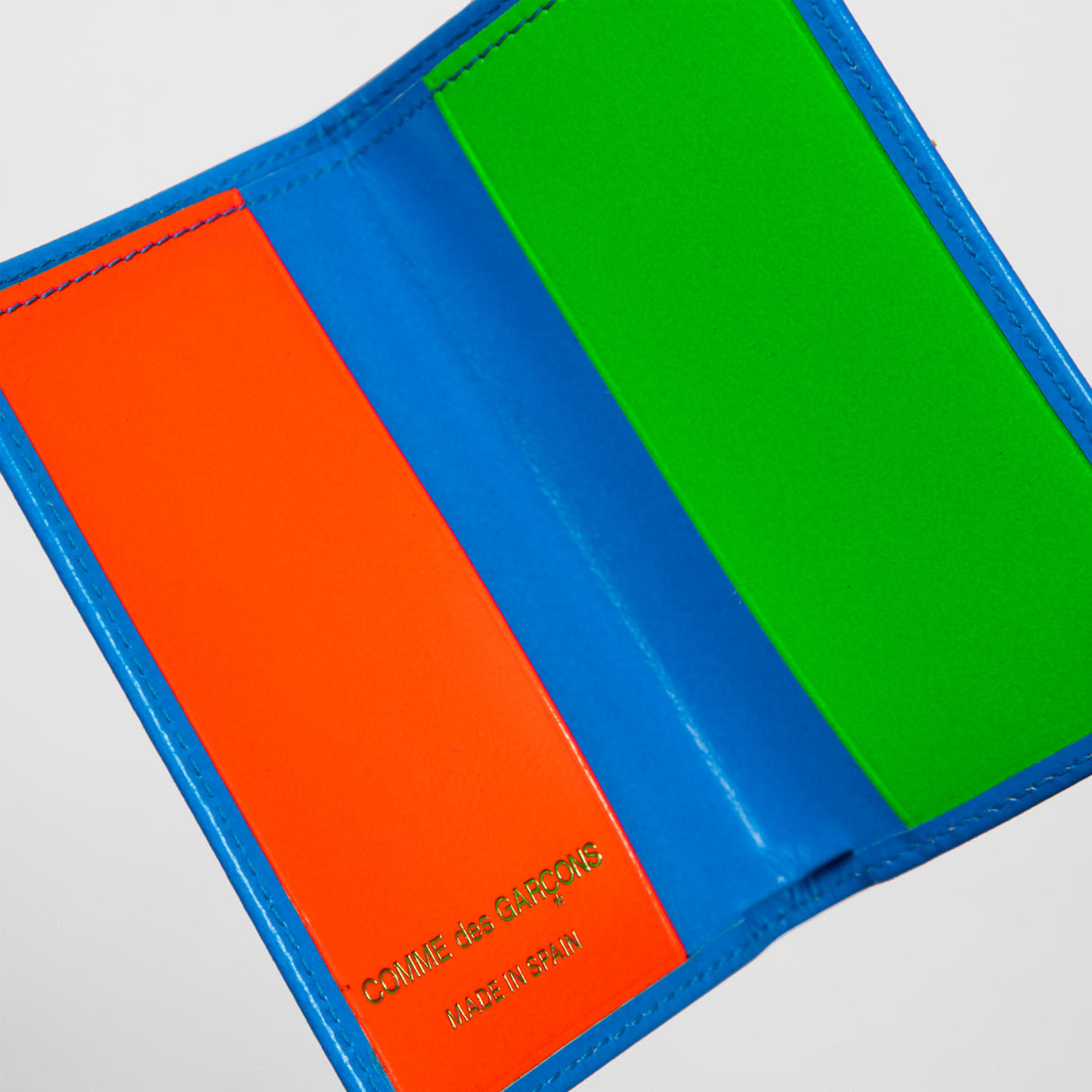 Comme des Garçons WALLET SA6400SF SUPER FLUO, Blue
