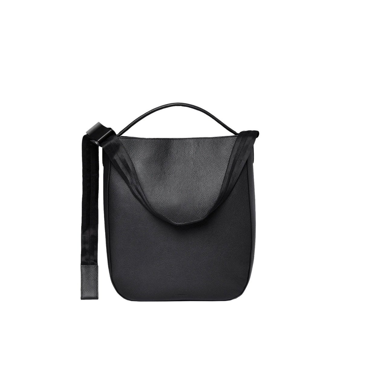 Sandqvist LEATHER HOBO TOTE, Black