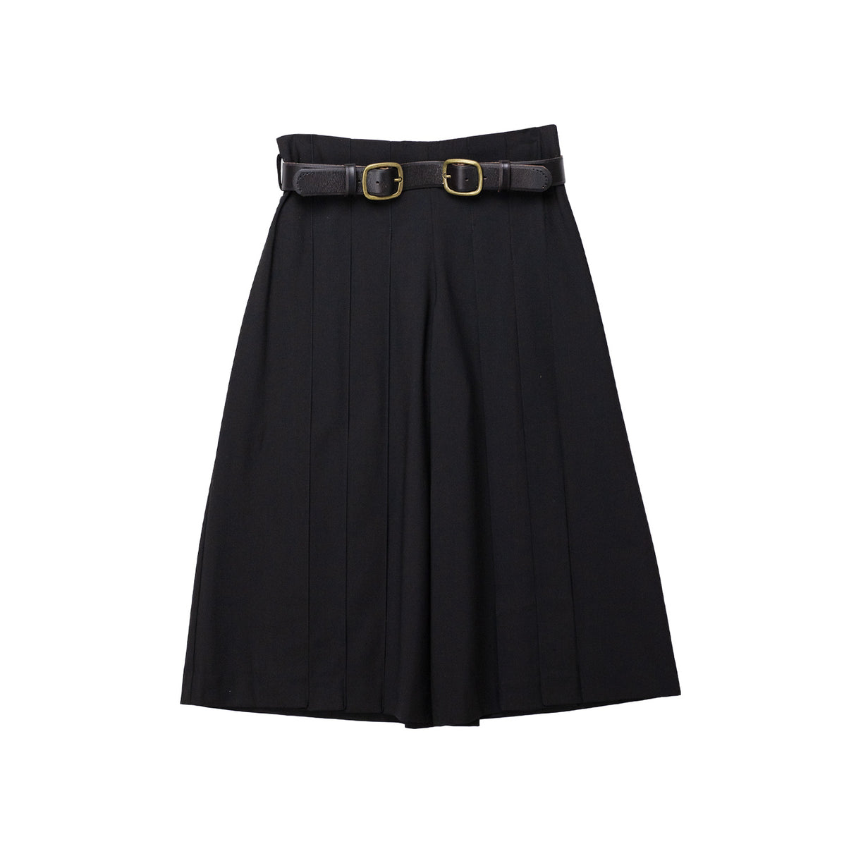 Sea NY ELISA TROPICAL WOOL BELT CULOTTES, Black