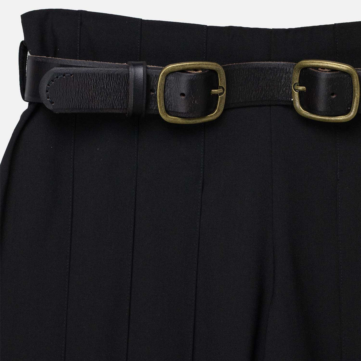 Sea NY ELISA TROPICAL WOOL BELT CULOTTES, Black