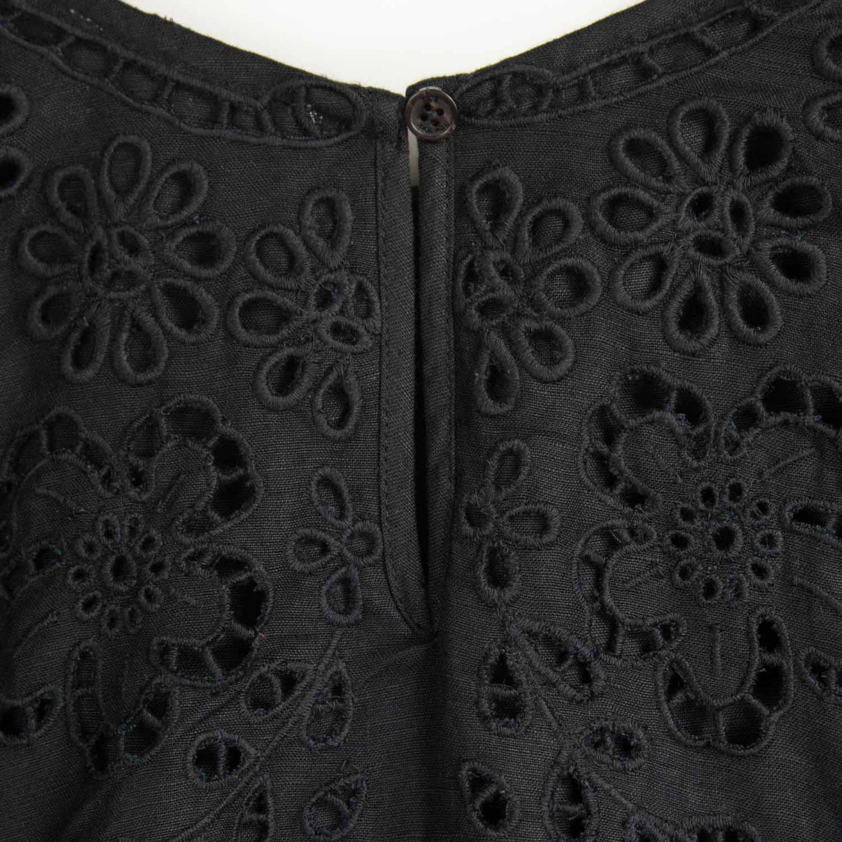 Sea NY LULA EMBROIDERY SLEEVELESS MINI DRESS, Black