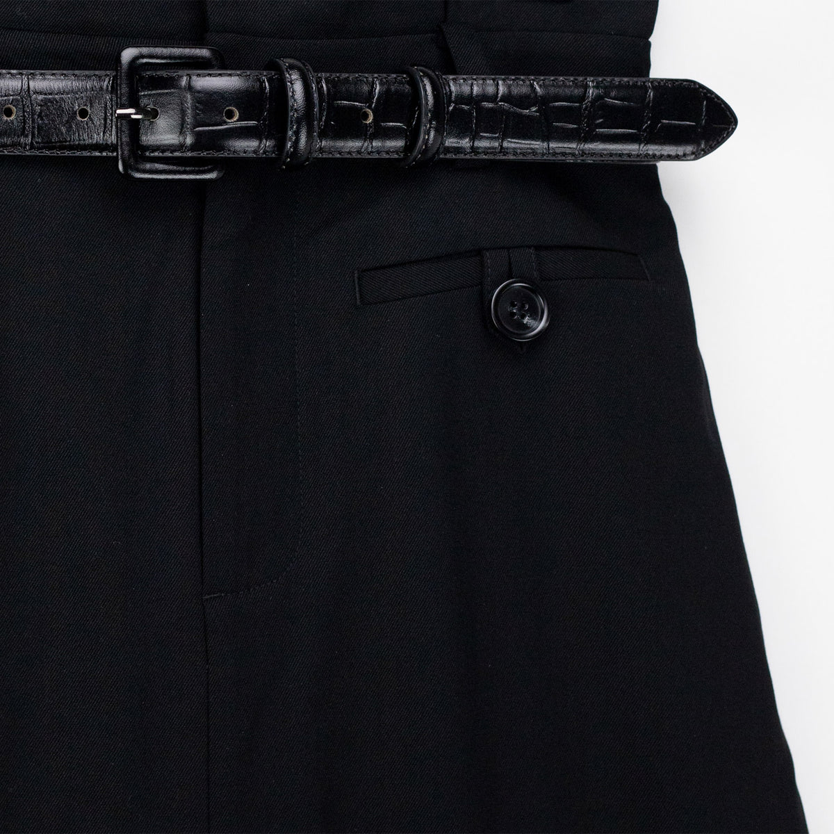Sea NY REMI TROPICAL MAXI SKIRT W/ BELT, Black