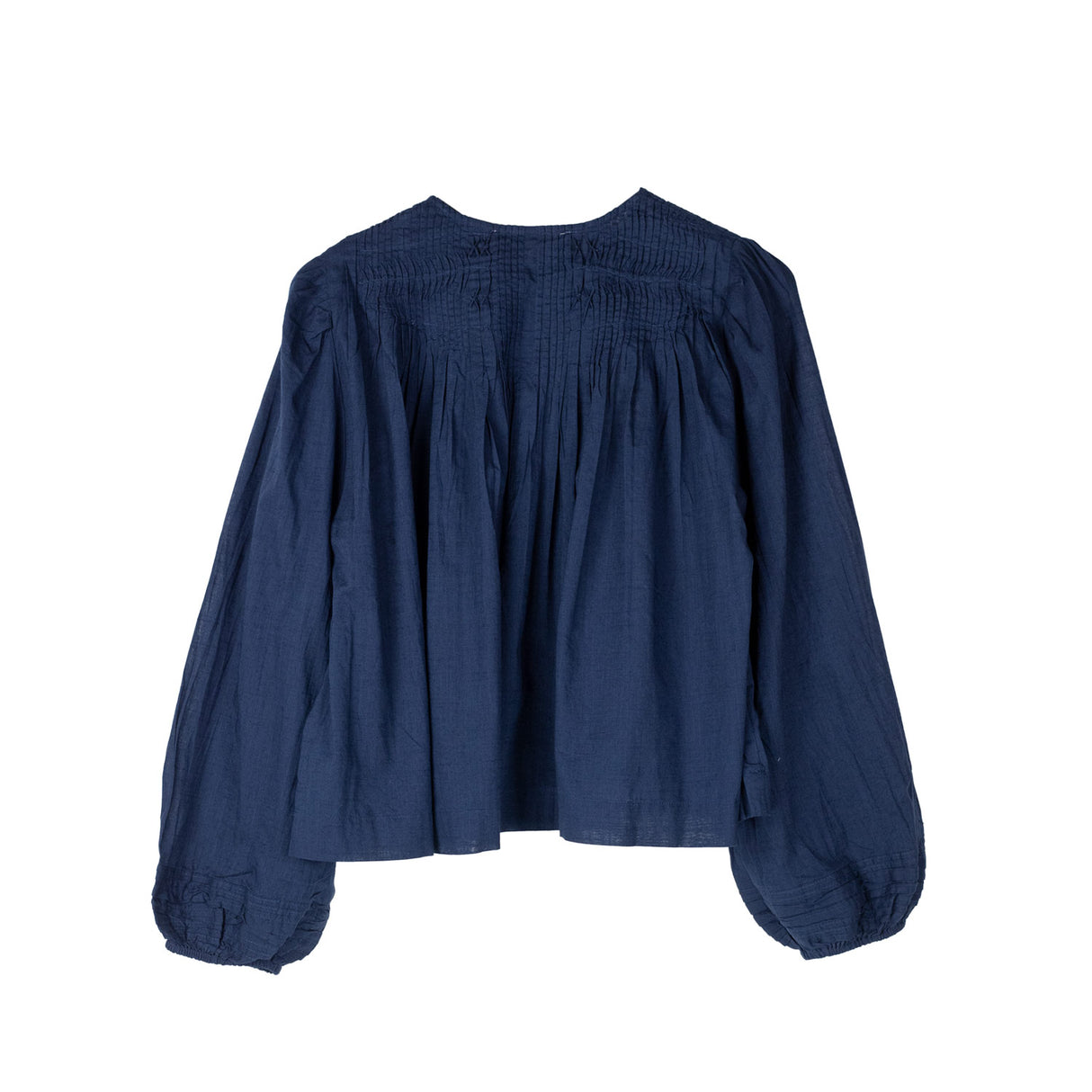 Sea NY MYRA COTTON LONG-SLEEVE TOP, Navy