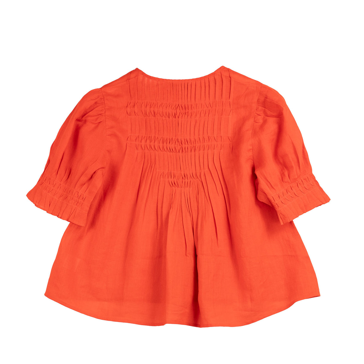 Sea NY ZORA SOLID S/S LV BUTTON DOWN TOP, Chili