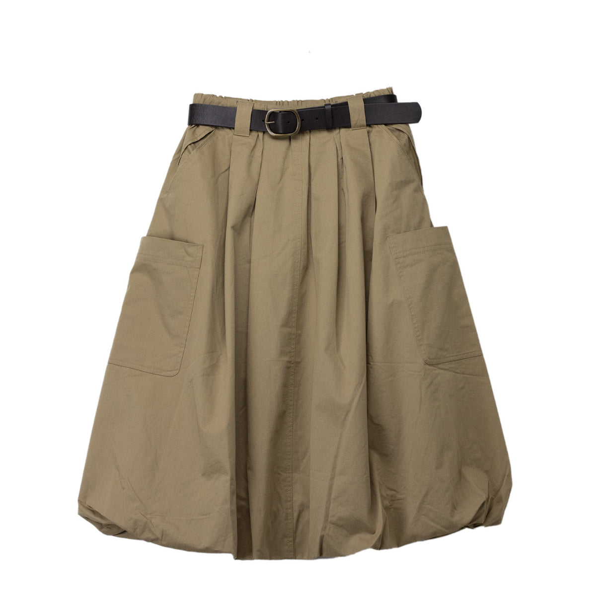 Sea NY SULLIVAN BELTED BUBBLE SKIRT, Camel