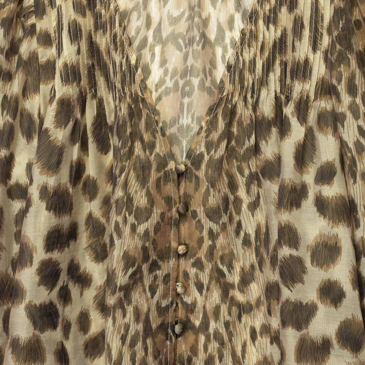 Sea NY CLAUDE PRINT L/S TOP, Cream