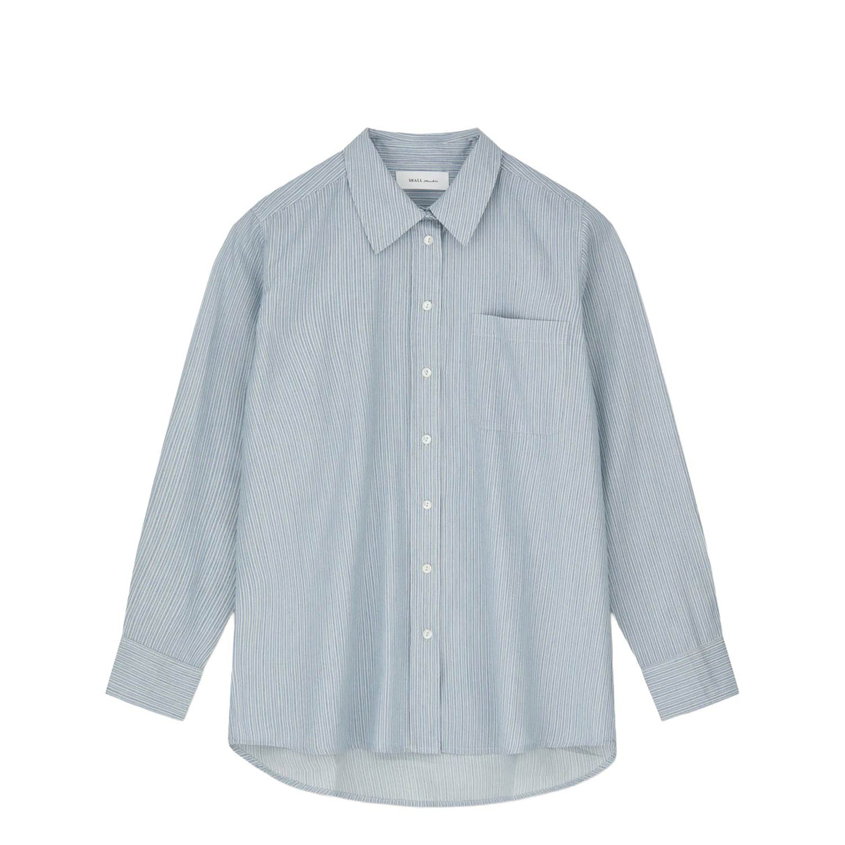 Skall Studio NICO SHIRT, Tiny Blue Stripe