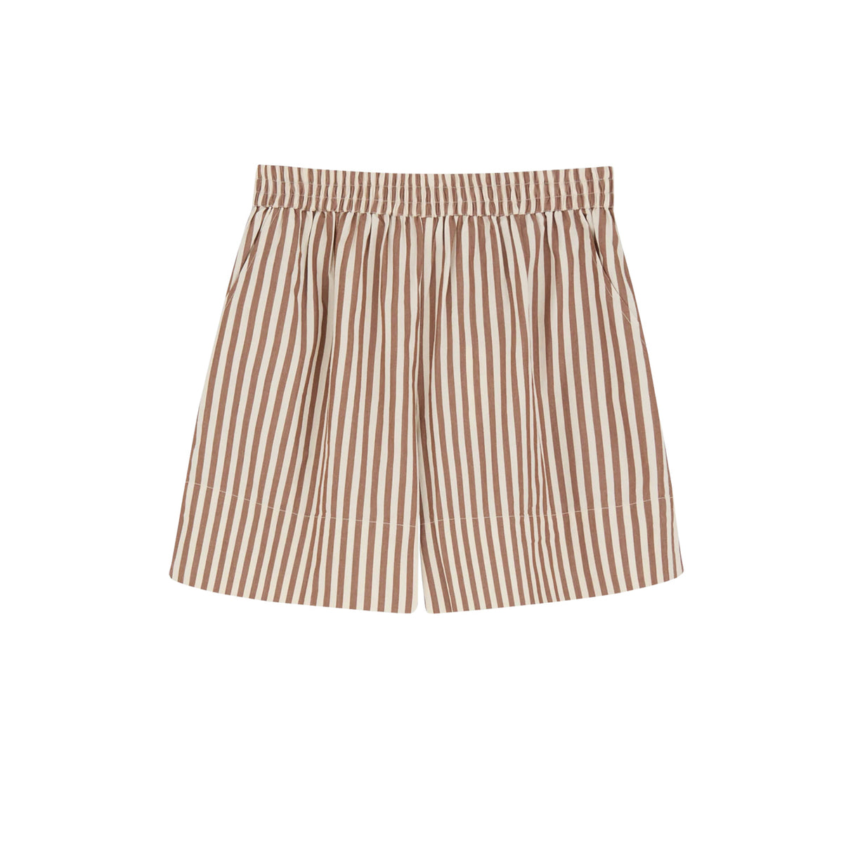 Skall Studio VETIVER SHORTS, Brown/Ecru