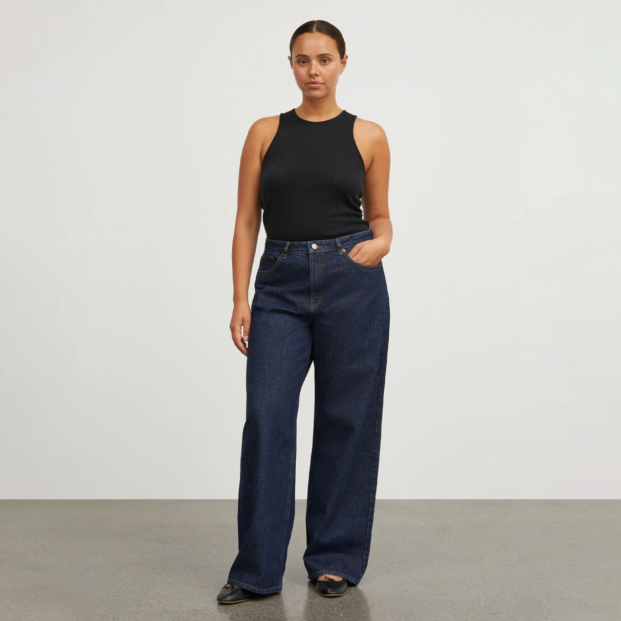 Skall Studio WILLOW WIDE JEANS, Indigo Blue